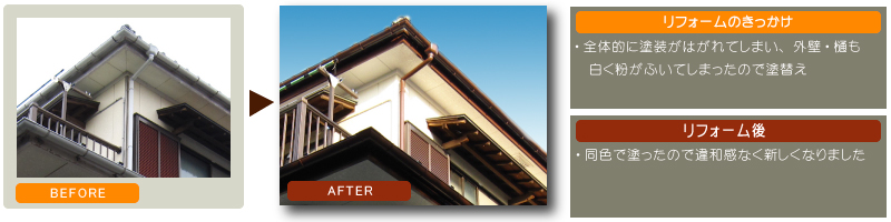 戸建て住宅　外壁塗替え　屋根塗替え　各部補修