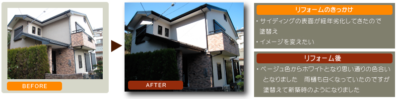 戸建て住宅　外壁塗替え　屋根塗替え　各部補修